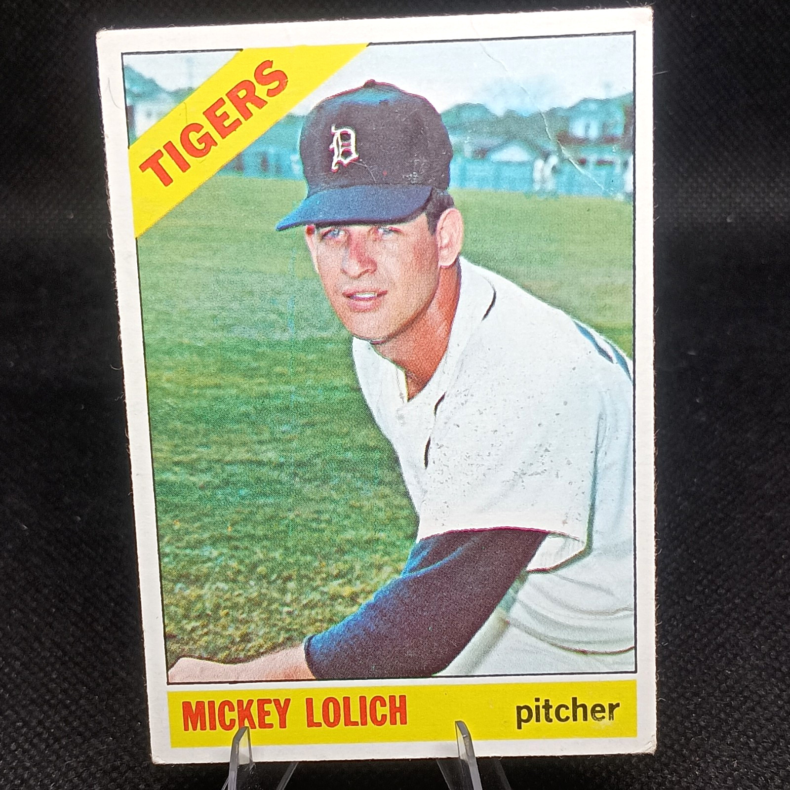 Topps 1966 Mickey Lolich Detroit Tigers #455 Base Set Baseball Card