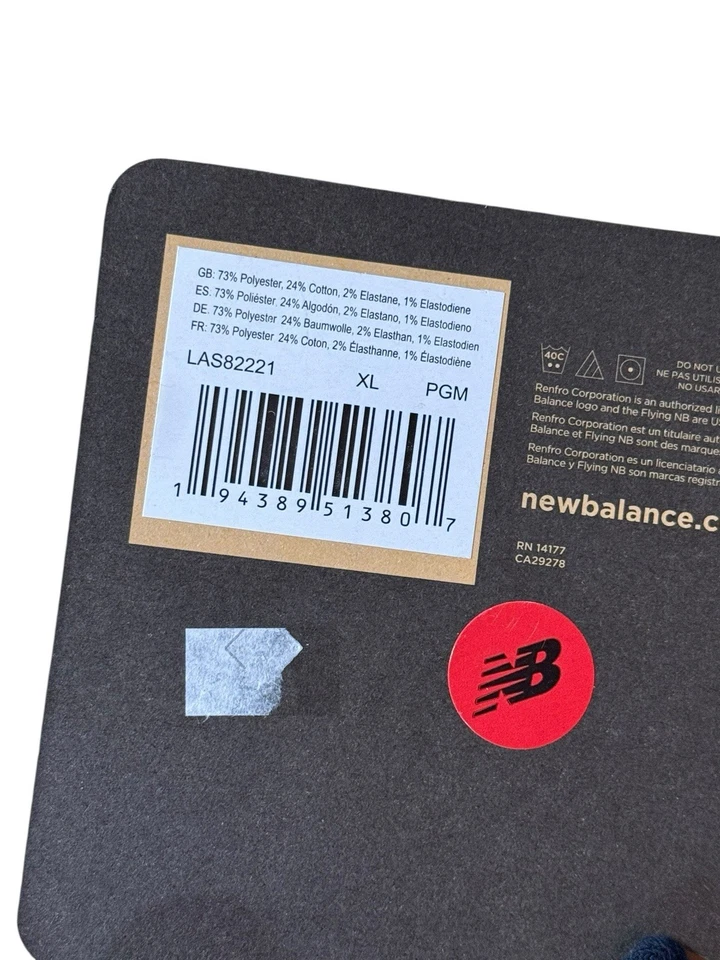 Lote de 3 Calcetines New Balance Zapatilla Ajuste No Show Azul Marino Talla XL Foto 4 de 4