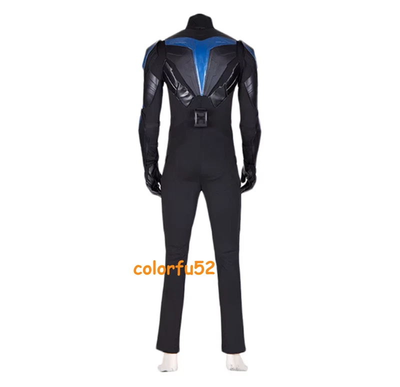 TITANS SEASON3 Nightwing Cosplay Traje de Batalla Hombres Mono Chaleco Disfraz de Halloween Foto 3 de 4