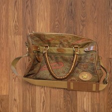 Vintage Diane Von Furstenberg Paisley Tapestry Weekender Duffel Travel Bag