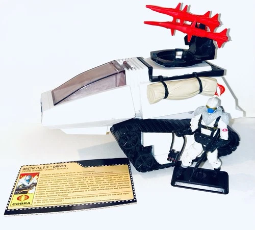 GI Joe 25th Anniversary Cobra Arctic HISS Tank & Driver 4” Toy Set 2009 Hasbro