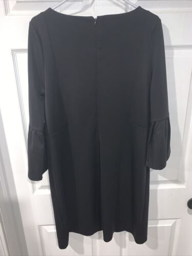 Charter Club Petite Woman Dress Black 3/4 Sleeve Size PXL Autumn Elegan NWT - Picture 3 of 3