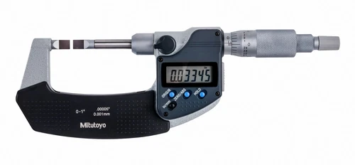 Mitutoyo 422-370-30 - Digimatic Blade Micrometer N.R.S Type C, 0" - 1"  SPC IP54