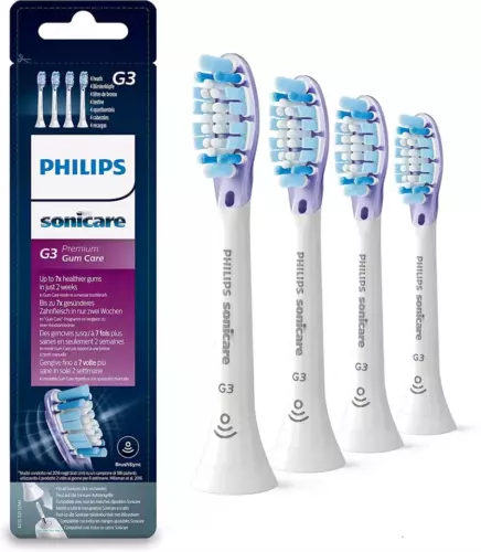 4/8er Philips Sonicare Ersatzbürsten G3 Gum Care Schwarz-Weiß Original HX9054 - Bild 11 von 27