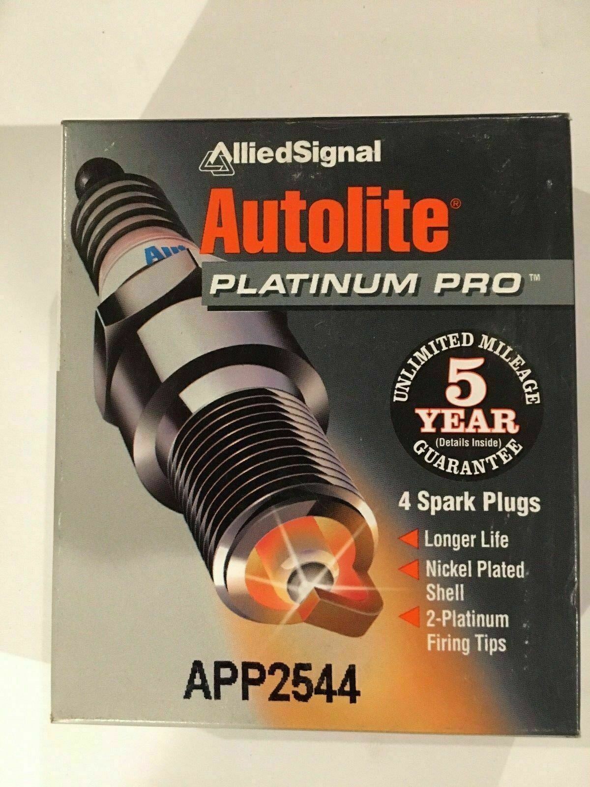 AUTOLITE PLATINUM SPARK PLUGS  APP 2544 PACK OF 4 - 80s Ford Escort/Ranger