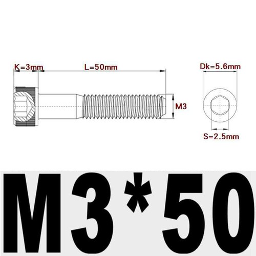 12,9 Güte hochfeste Innensechskantschraube schwarz M2/3/M4/M6/M8/M10/M12 - Bild 50 von 148