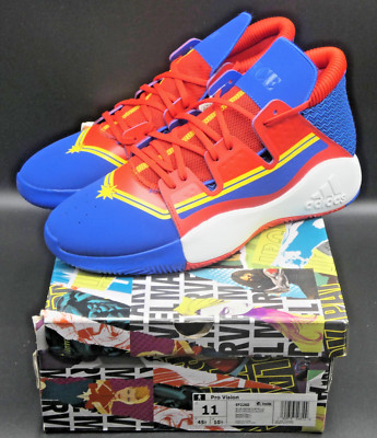Adidas Pro Vision Heroes Among Us Captain Marvel Sneakers Shoes EF2260 Size 11