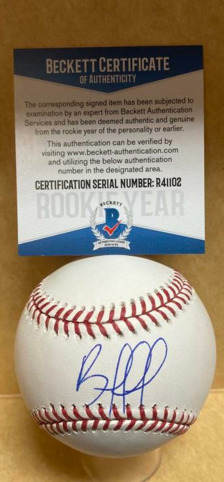 Professional Player Autographed Signed BRYAN MATA BOSTON RED SOX ROOKIE YEAR AUTO M.L. BASEBALL BECKETT R41102 