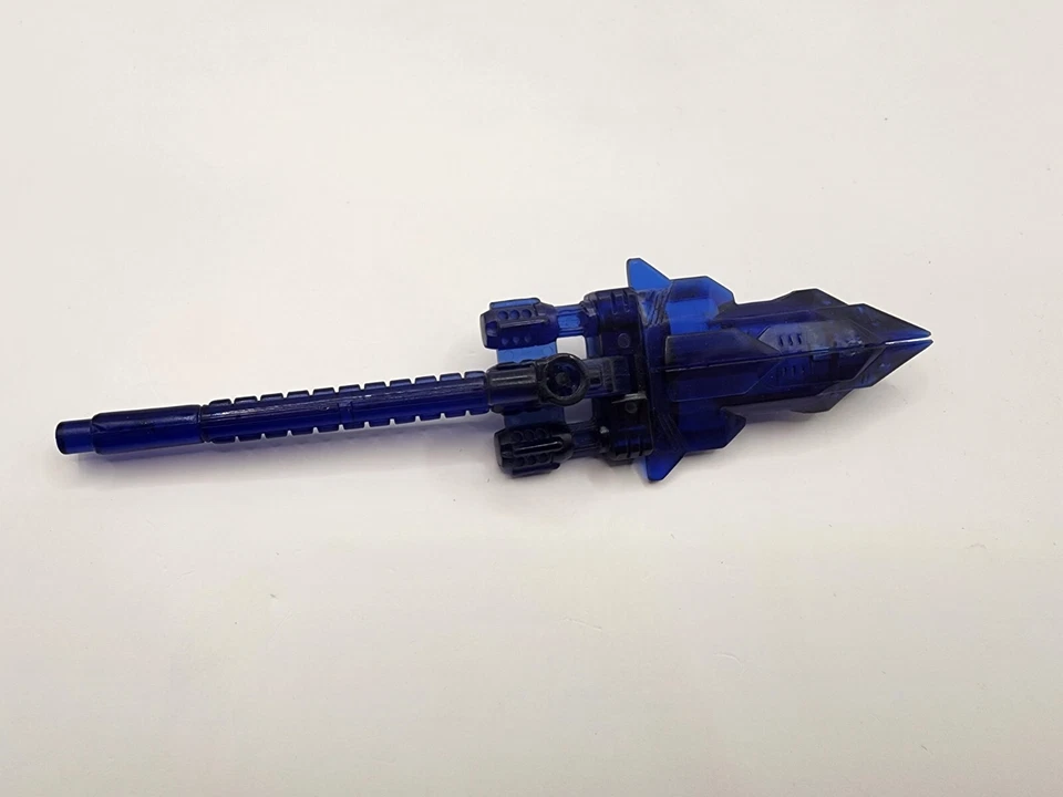 Transformers Superlink Clear Deep Blue Energy Spear complete Takara TV Magazine - Image 2 of 3