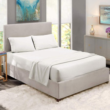 King Size 4 Piece Bed Sheet Set- 100 Cotton Bedding Sheet Set- Hotel Luxury Bed
