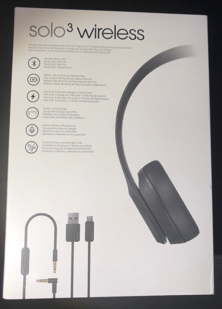Official Beats Solo 3 On-Ear Wireless Headphone [ Asphalt Official Beats Solo 3 On-Ear Wireless Headphone [ Asphalt