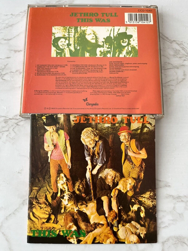 Jethro Tull This Was CD ORIGINAL UK NIMBUS PRESS! Chrysalis CCD1041 Ian Anderson Foto 4 de 4