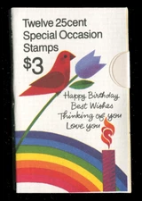USA  1988  25c stamp booklet  Greetings Special Occasion  SG SB136 $3