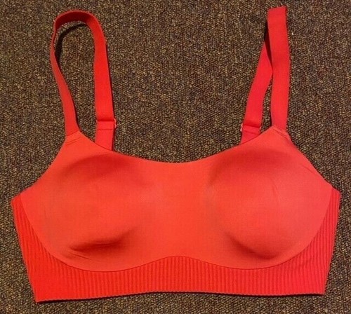 M&S Sports Bra Marks and Spencer Black Pink Non wired Crop Size 32 34 C - Picture 3 of 4