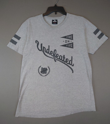 Undefeated Five on Five Champ Short Sleeve T Shirt Men's Size Medium 100% Cotton