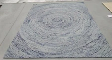 DARK BLUE / MULTI 8' X 10' Back Stain Rug, Reduced Price 1172723784 IKT633A-8