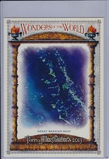 Great Barrier Reef 2013 Topps Allen & Ginter Boxtopper Box Loader Wonders World