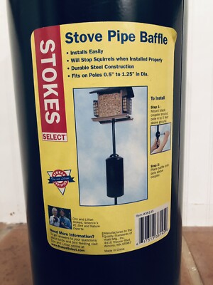 Stokes Select Stovepipe Birdfeeder Baffle for Squirrels