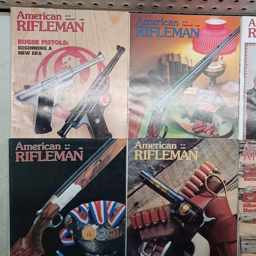 LOT of 12 American Rifleman Magazine COMPLETE 1982 Nostalgic VINTAGE Guns Books - Picture 5 of 14