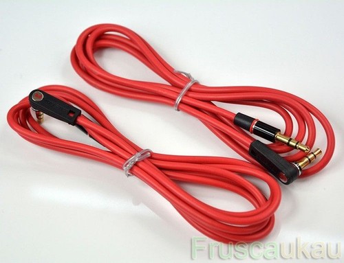3.5mm BEATS Jack Replacement STUDIO Cable Lead Cord AUX PRO SOLO Red Audio WFEU - Picture 7 of 14