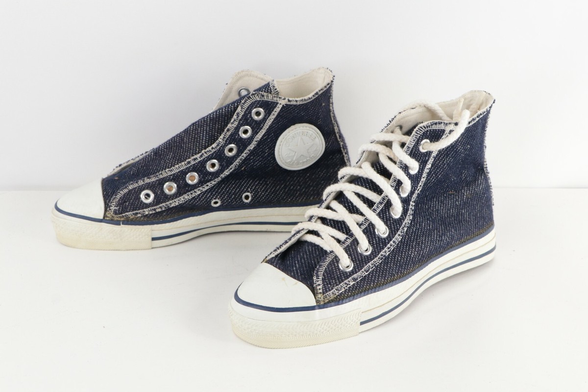 靴 90s Converse All Star USA 28cm Deadstock Vintage 90s Converse All Star Denim High Top Shoes USA