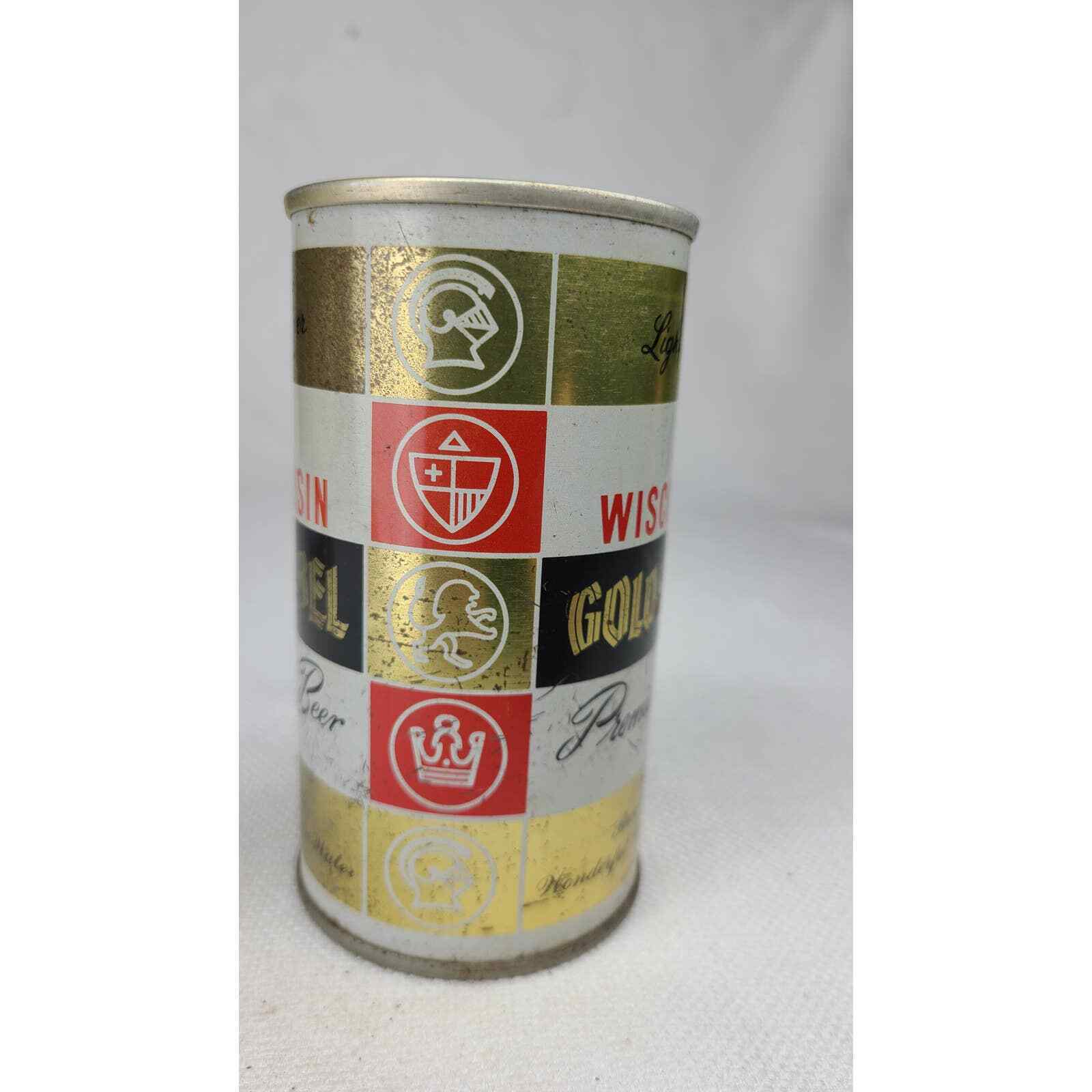 Wisconsin Gold Label Premium Beer Jos Huber Brewing Monroe WI Pull Tab