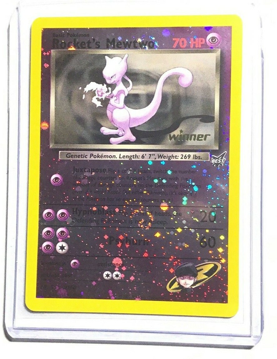 ROCKET'S MEWTWO - WINNER Stamped HOLO #8 Promo Pokemon Card WOTC NM | eBay