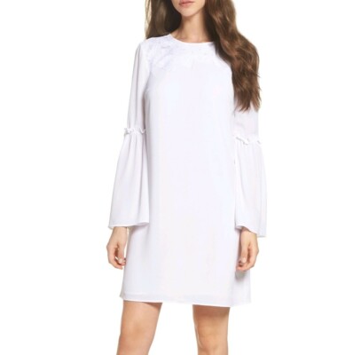NWT Michael Kors Lace Appliqu Bell Sleeve Dress - Size Small | eBay NWT Michael Kors Lace Appliqu Bell Sleeve Dress - Size Small | eBay