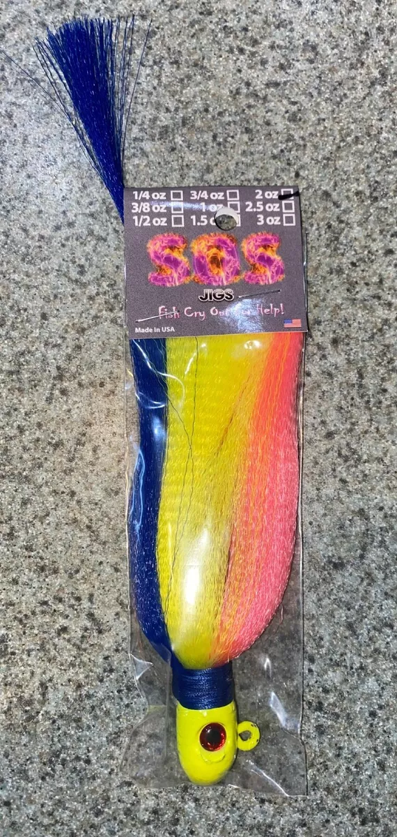 3 pack Flare Snook Bullet Jigs SKITTLES T&A JIGS 1oz 1.5oz 2oz