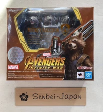 S.H.Figuarts Bandai Rocket Raccoon Avengers Infinity War Action Figure Used Wbox
