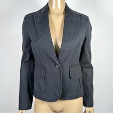 Banana Republic Women  s NWT Size 4 Cotton Blend Button Closure Blazer Jacket