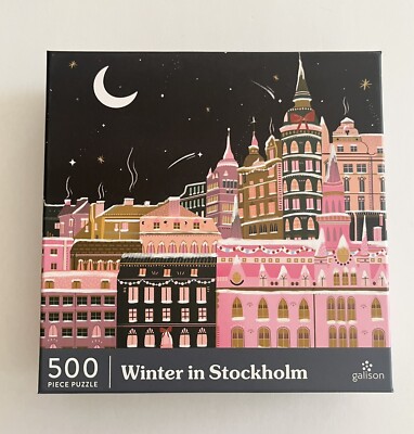 Galison WINTER IN STOCKHOLM 500-Piece Jigsaw Puzzle Art