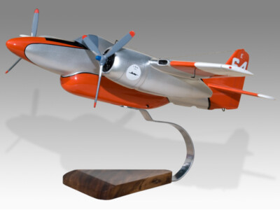 Grumman F7F-I Tigercat Solid Kiln Dried Mahogany Wood Handcrafted Display Model