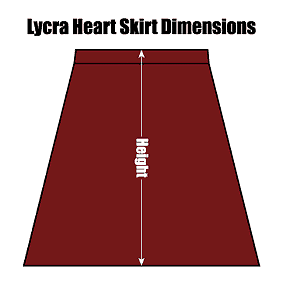 Girls Brown, Pull-On, Lycra Heart Skirt with Half Elastication (from Zeco) - Picture 6 of 6
