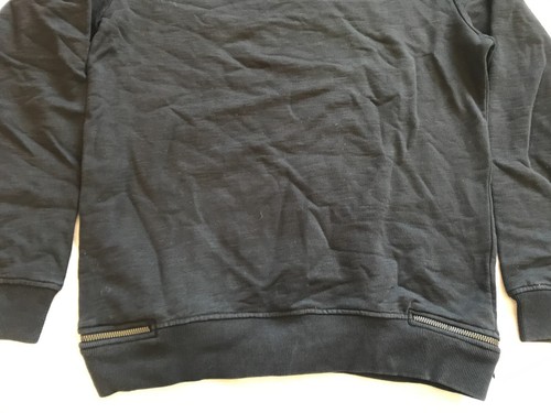ALLSAINTS COMANCHERO CREW MEN'S SWEATSHIRT BLACK XSMALL SIZE - Picture 12 of 13