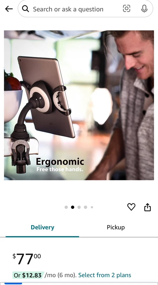 BRAND NEW in box Lynx 3-in-1 Tablet Holder, Stand and Mount–Grip 5”-13" Devices - Image 2 of 4