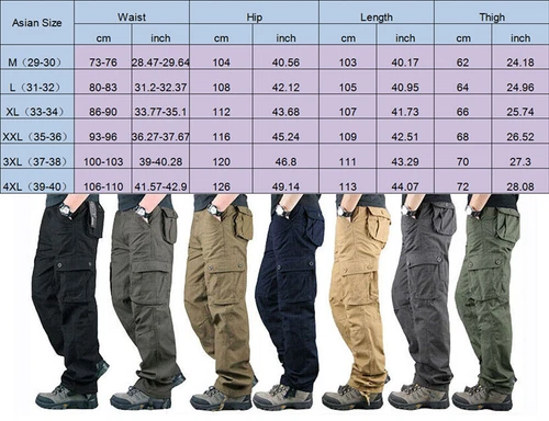 Mens Work Combat Military Army Trousers Casual Camouflage Cargo Camo Pants New - Bild 3 von 31