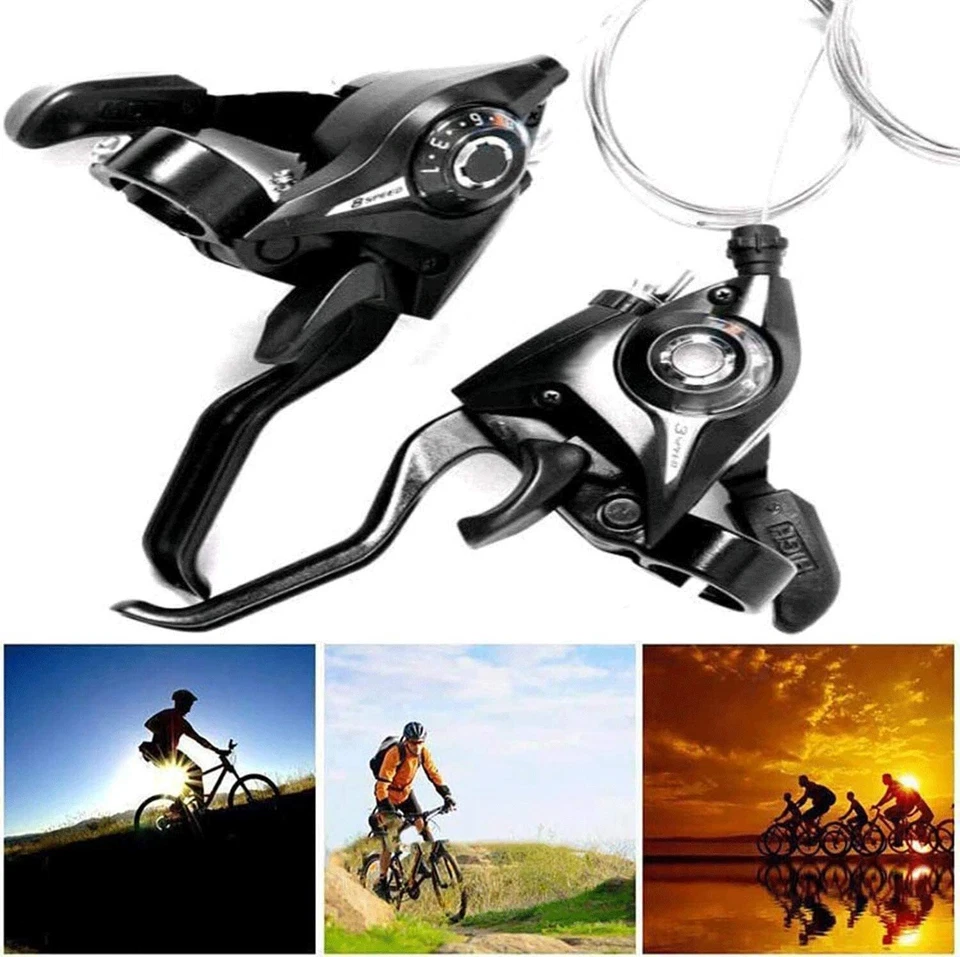 New Shimano ST-EF51 7 8 21 24 Speed GEAR MTB Bike Shifter Lever Right Left Combo - Image 2 of 4