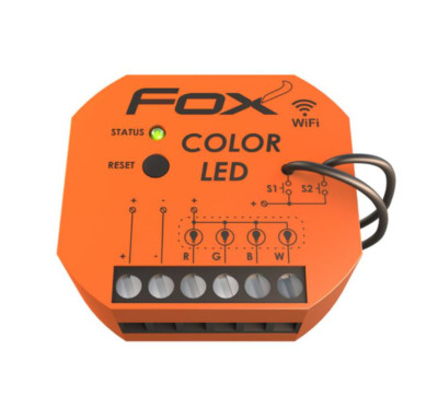 F&F FOX W-LAN Fernsteuerung Relais Wi-Fi 12V 24V LED RGBW COLOR LED Wi-RGBW-P 