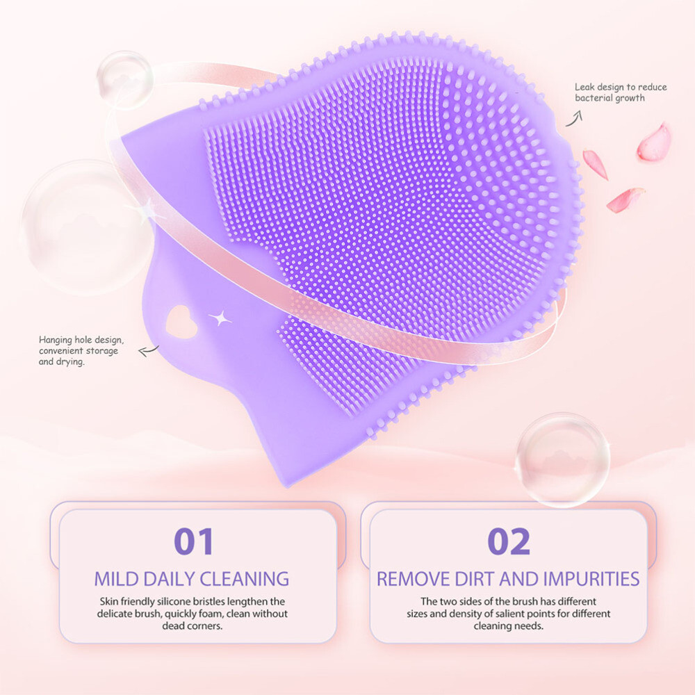 4 Pcs Cleansing Massage Finger Cots Face Scrub Brush Silicone Wash Skin