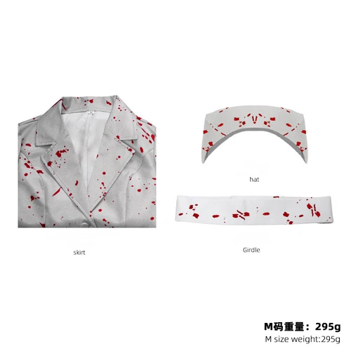 Cosplay Silent Hill Nurse Dress Hat Halloween Scary Bloody Carnival Suit Costume - Picture 11 of 12
