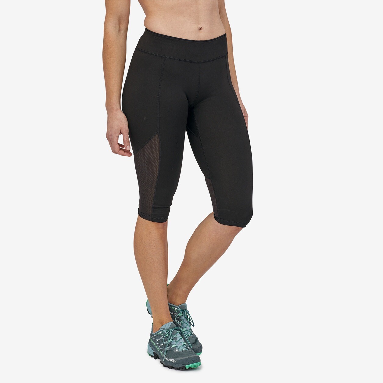 NEW Patagonia Womens Endless Runs Capri Performance Leggings- 24525 - Black  - XS | eBay