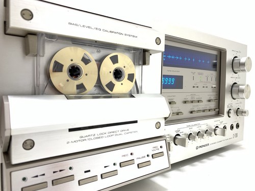 PIONEER CT F1250 3 Head Stereo Tape Deck BLUE LINE Vintage 1979 WORK Good Look - Bild 7 von 12