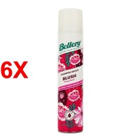 6 X Bellery Shampoo Secco Blush Flirty Floral 200 Ml Floreale Capelli