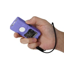 FIGHTSENSE Rechargeable Mini Stun Gun – Compact & Powerful Self-Defense (Purple)