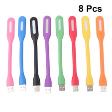 8pcs Keyboard Lamp for Computer Desk Reading Usb Light Usb Reading Lamp Keyboard