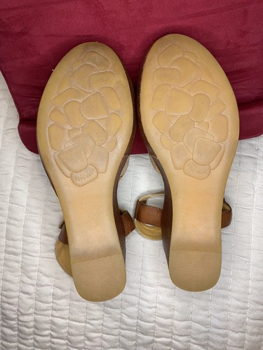 Kork-Ease Women's Sz 9 M Keirn Wedge Platform Sandal Leather/Natural Cork K40606 - Picture 7 of 8