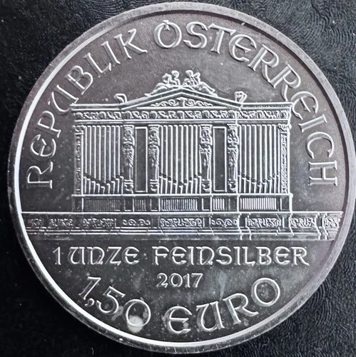 2017 Austrian Silver Philharmonic 1 oz — photo from the most recent tracked eBay sale