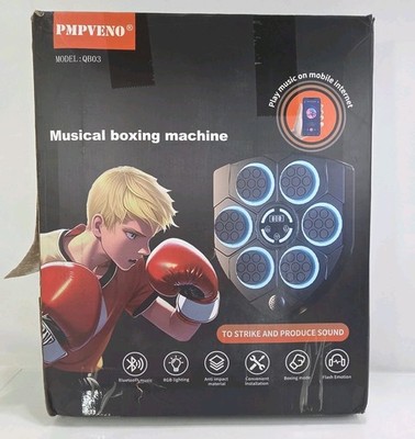 PMPVENO Musical Boxing Machine - Model QB03 Smart Bluetooth Music w/Gloves