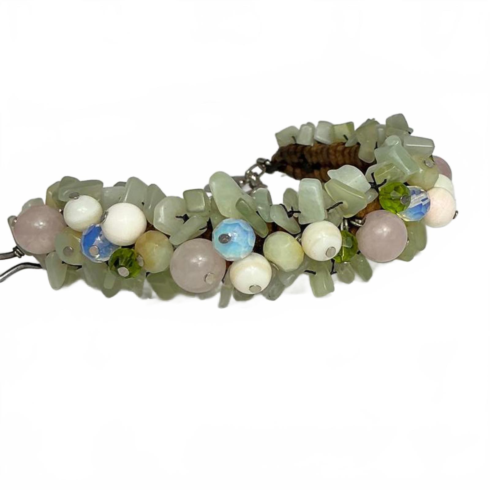 Hand-crafted Statement Leather Bracelet Featuring… - image 3